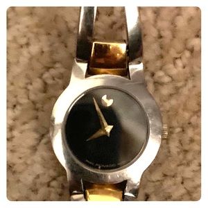 Movado watch - gold and silver